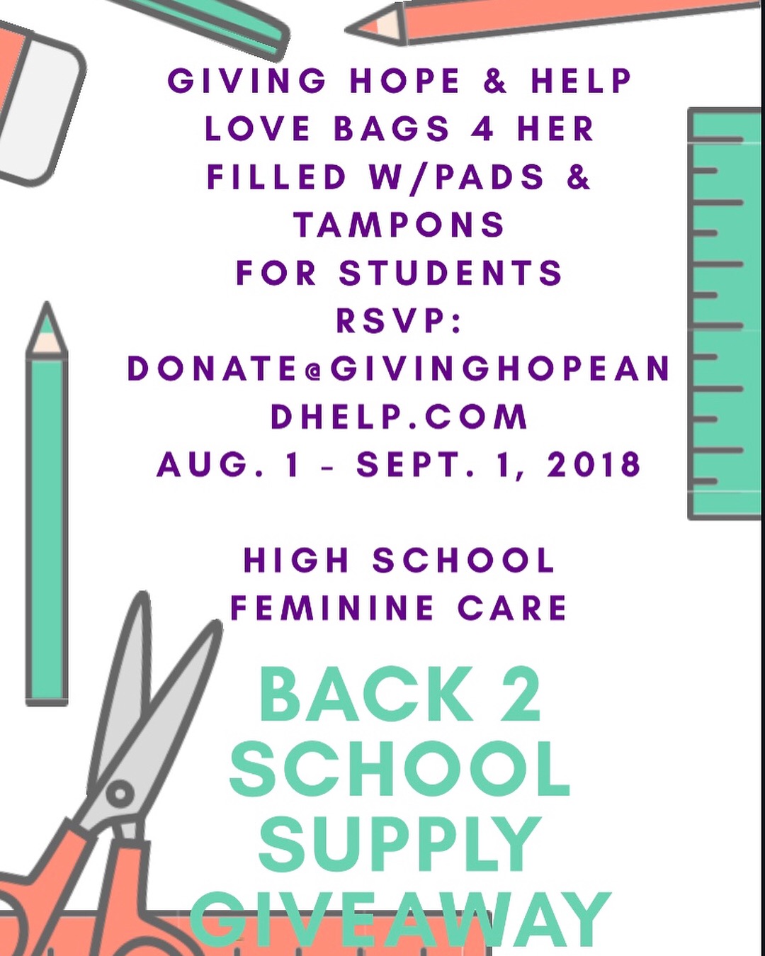 Back to School supply giveaway 