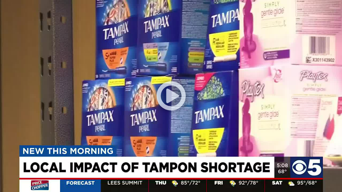 New shortage of feminine products; a Kansas City nonprofit is trying to help