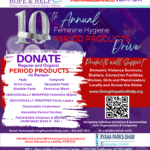 GHH 10th annual feminine hygiene drive