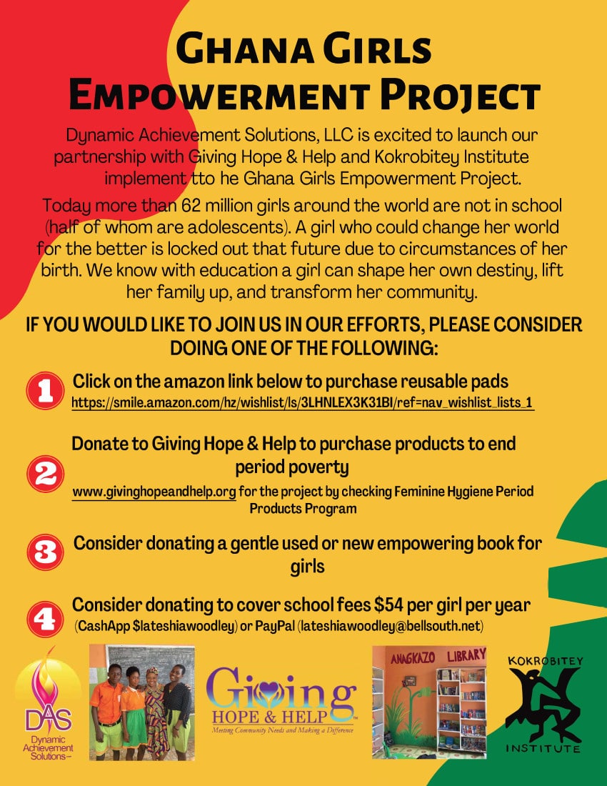 Ghana Girls Empowerment Project Flyers-min