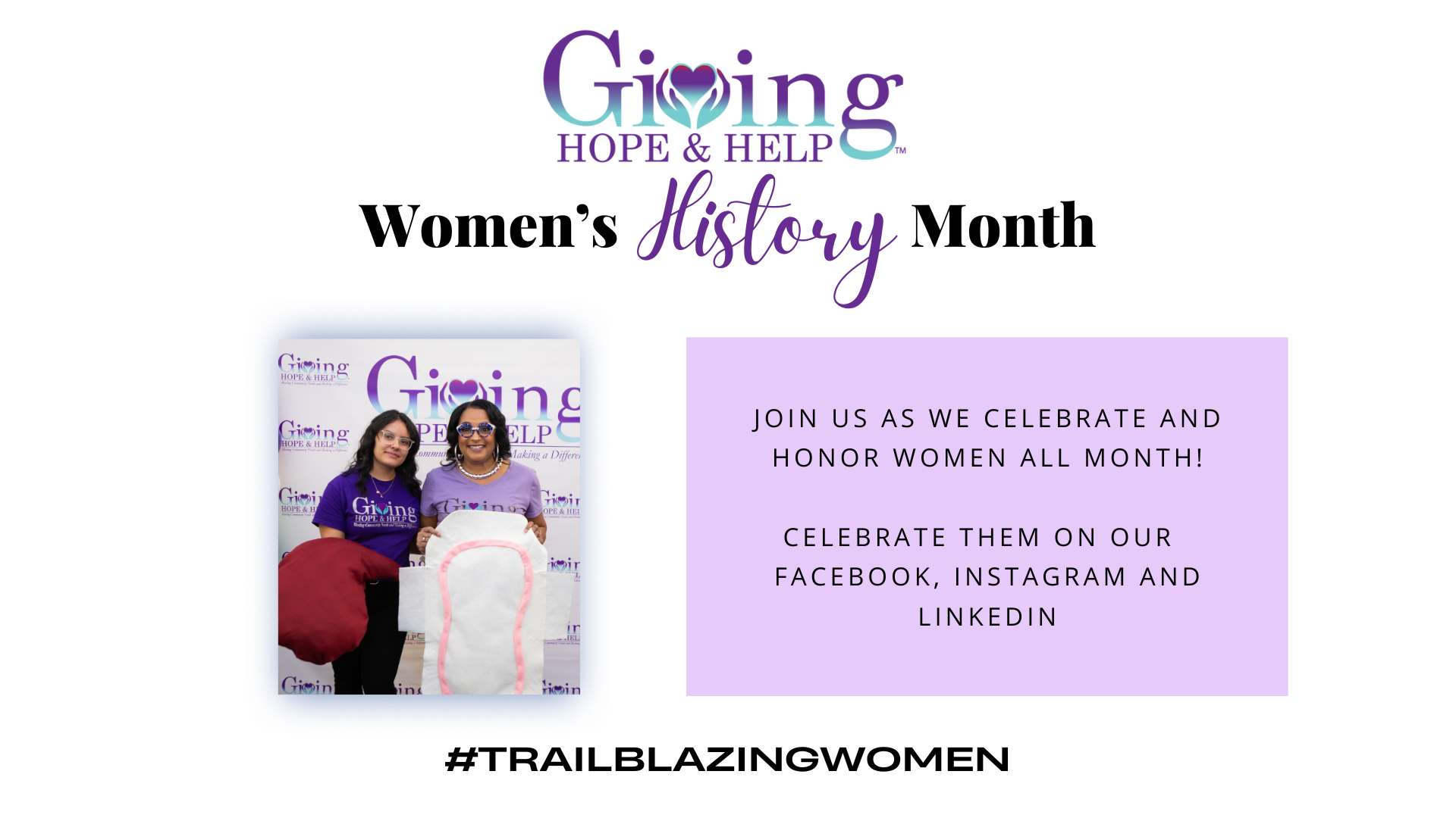 Women's History Month, Jessica & Adriana holding a pad, Join-us-as-we-CELEBRATE-AND-HONOR-WOMEN-ALL-MONTH-CELEBRATE-THEM-ON-our-FACEBOOK-INSTAGRAM-AND-LINKEDIN